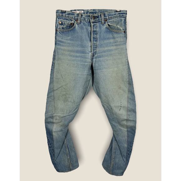 Needles Rebuild Men’s 30x30 Vintage Levi’s Curved-Leg Jeans Nepenthes Japan RARE - Picture 2 of 12